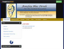 Tablet Screenshot of littlebluedevilsfootball.com